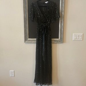 Baltic Born Black Grace Sparkle Gown Size Small